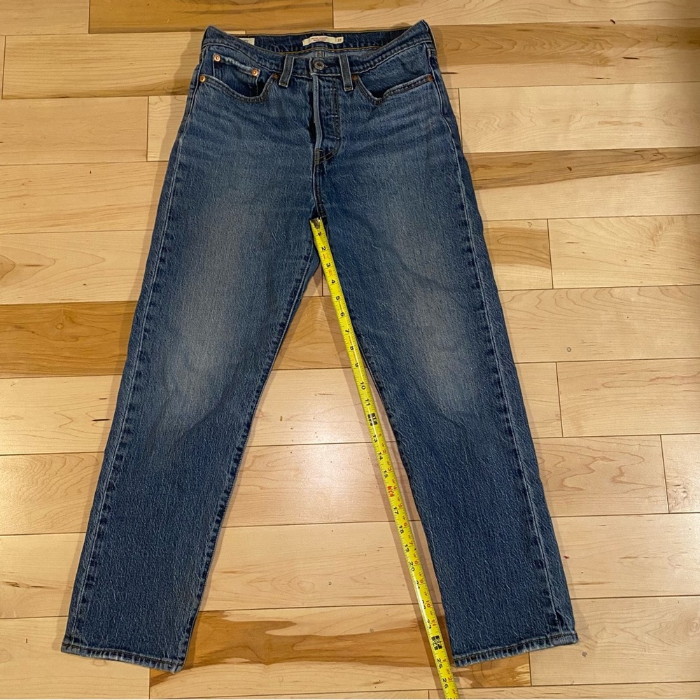 💙 LEVI’S Blue Denim Jeans Classic Wedgie Straight Streetwear - Picture 9 of 10